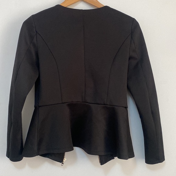 Alice in the Eve - Black fitted Peplum Jacket - Size 10 - Picture 4 of 7